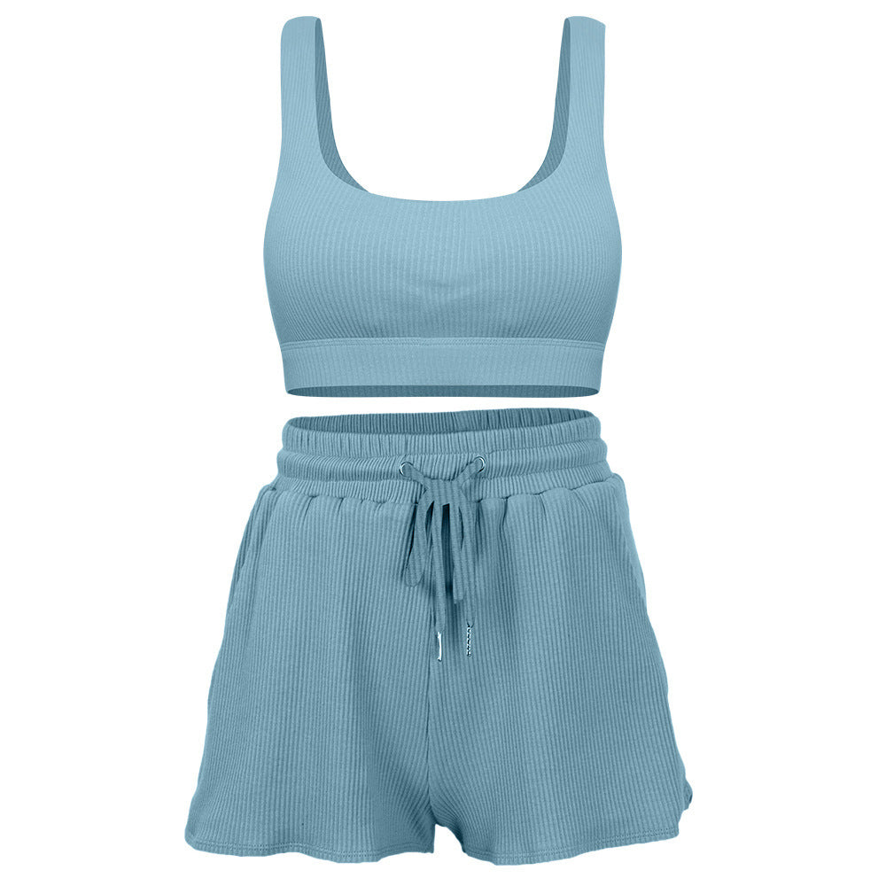 BOLTACTIVE™ FlowFit Yoga & Gym Two-Piece Set — Women’s Loose Short Sleeve & Shorts