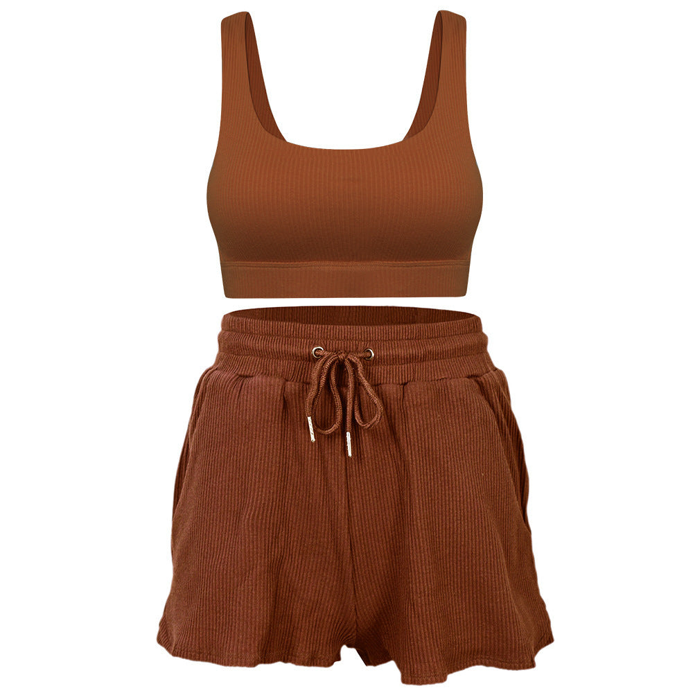 BOLTACTIVE™ FlowFit Yoga & Gym Two-Piece Set — Women’s Loose Short Sleeve & Shorts