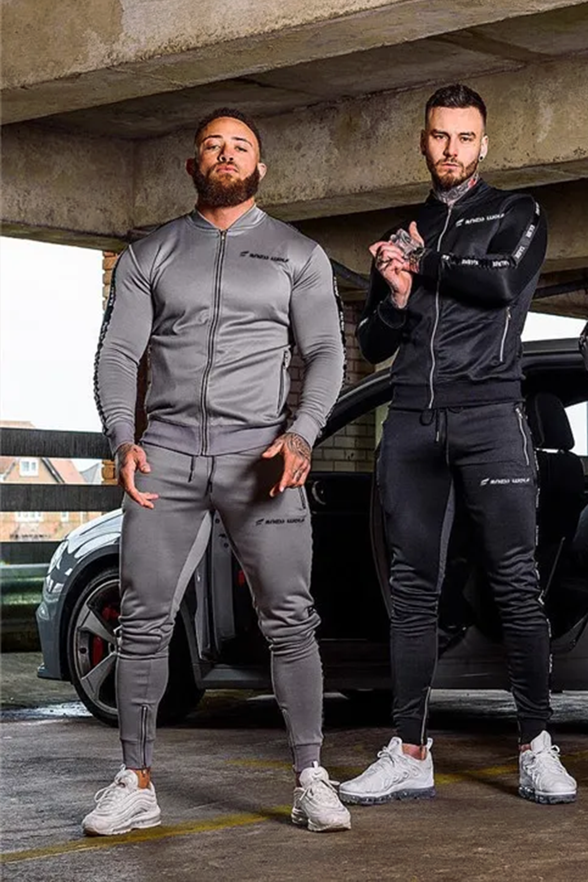 BOLTACTIVE™ ProMotion Tracksuit – Men’s Slim Fit Zip Jacket & Leggings Set