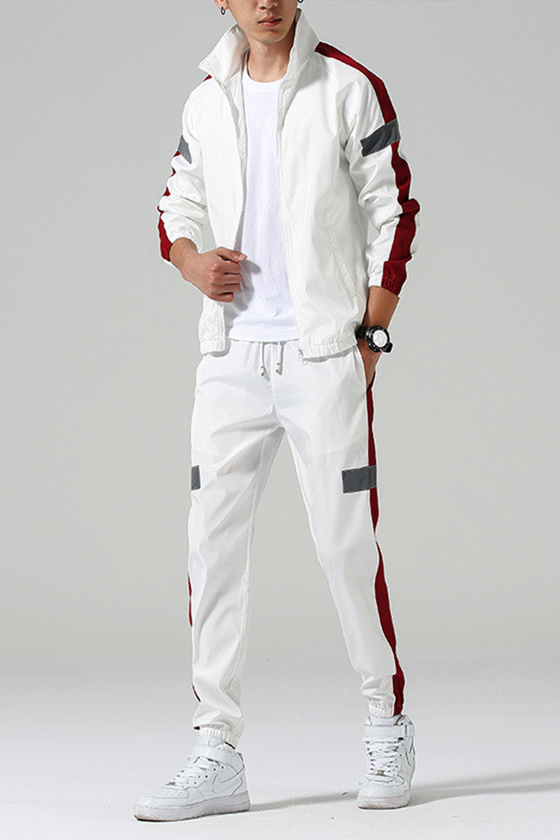 BOLTACTIVE™ NightRun Reflective Tracksuit — Men’s Streetwear Set