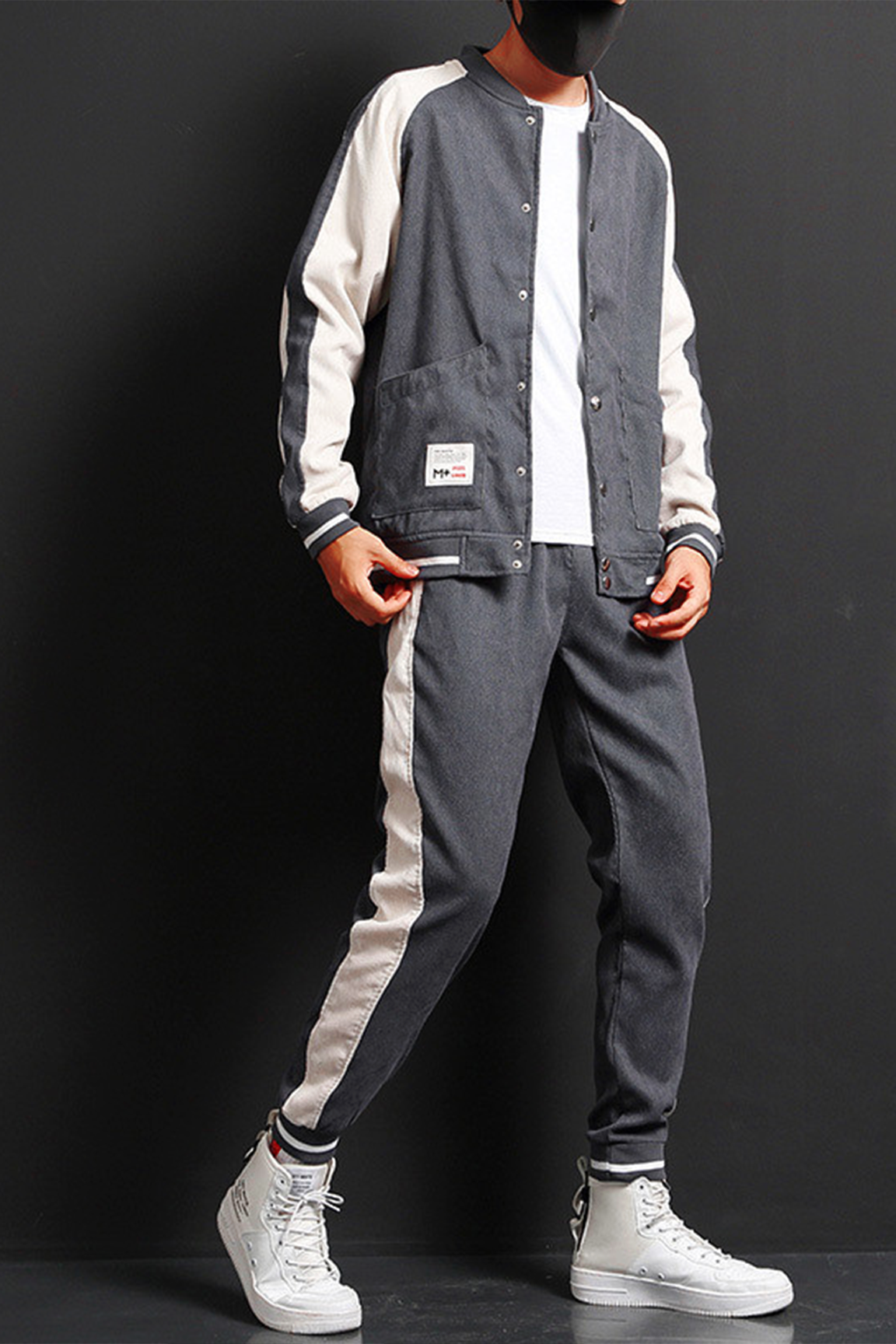 BOLTA™ Urban Corduroy Sweater Suit – Men’s Casual Sports Jacket & Pants Set