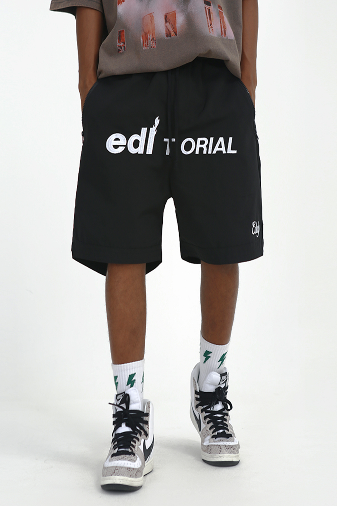 BOLTACTIVE™ StreetCourt Embroidered Basketball Shorts