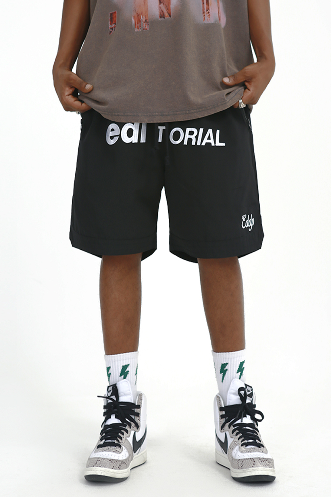 BOLTACTIVE™ StreetCourt Embroidered Basketball Shorts