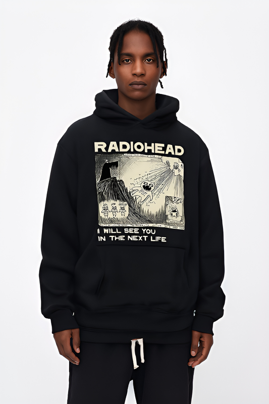 BOLTACTIVE™ RetroWave Radiohead Hoodie – Vintage Oversized Fit