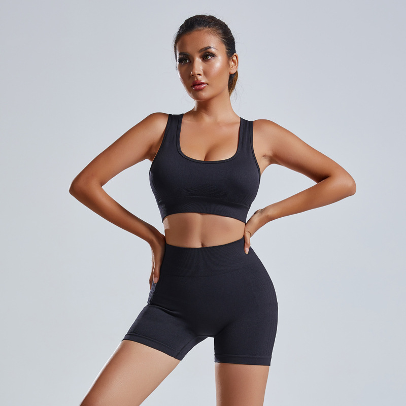 BOLTACTIVE™ FlexForm Seamless Yoga Set – Vest & Shorts
