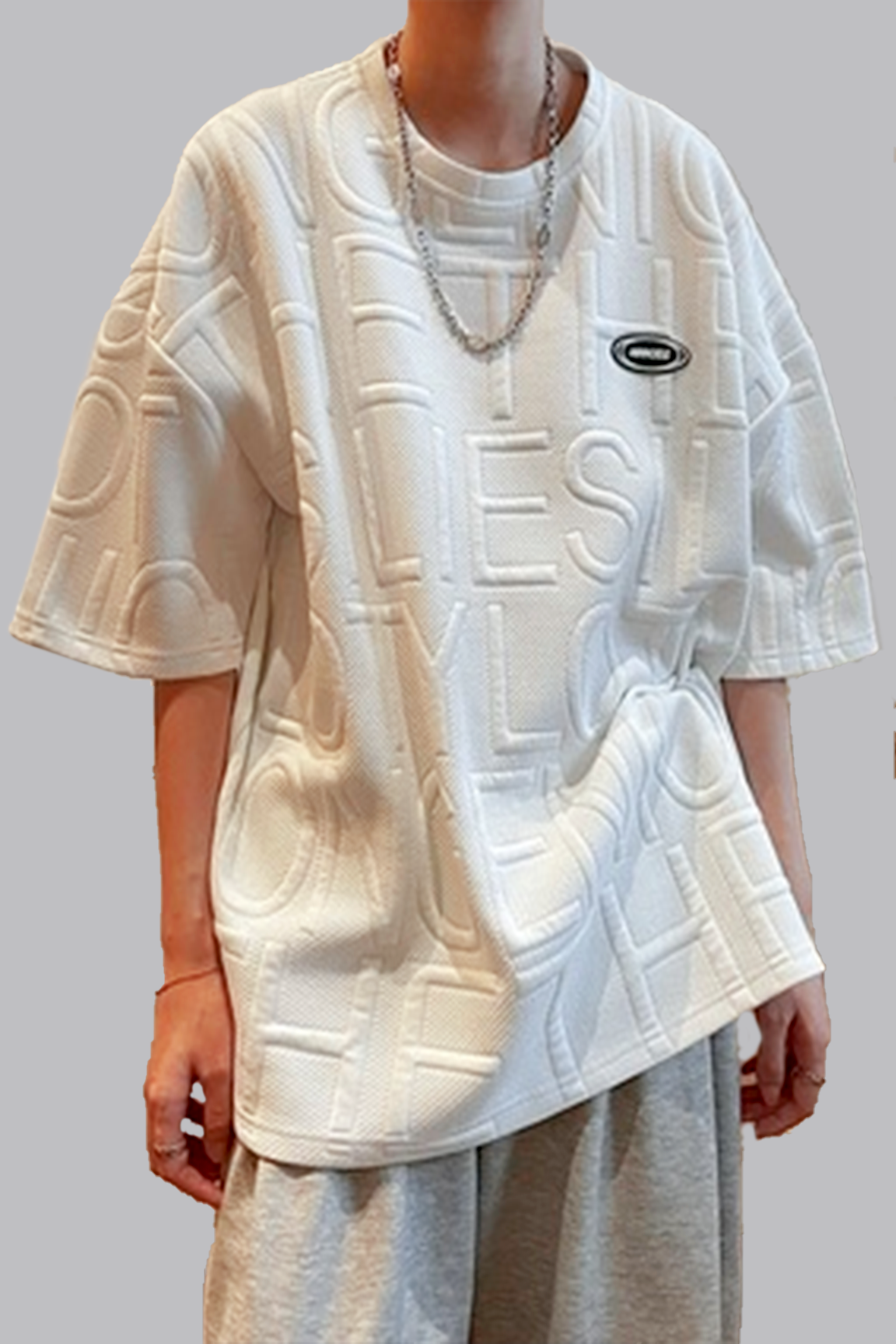 BOLTACTIVE™ RetroScript 3D Tee – Men’s Oversized Summer T-Shirt