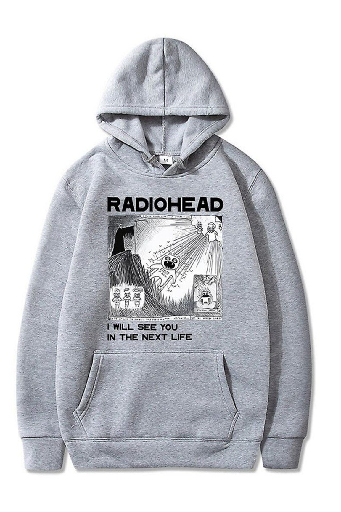 BOLTACTIVE™ RetroWave Radiohead Hoodie – Vintage Oversized Fit