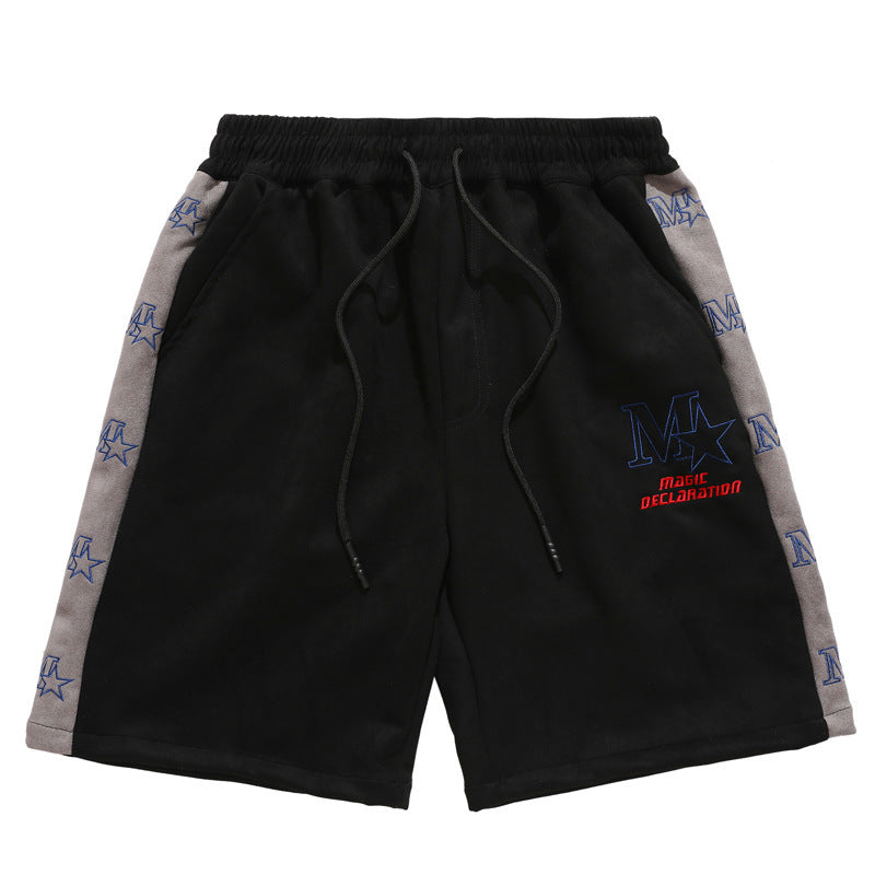 BOLTACTIVE™ StarFlex Embroidered Hip-Hop Shorts - Men’s Loose Trend Shorts
