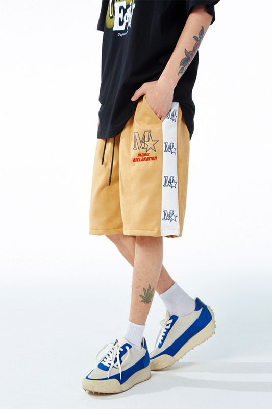 BOLTACTIVE™ StarFlex Embroidered Hip-Hop Shorts - Men’s Loose Trend Shorts