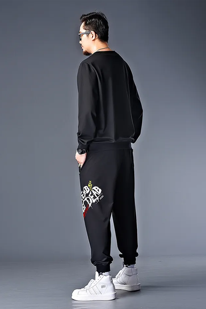 BOLTACTIVE™ MaxEase Printed Tracksuit – Plus Size Men’s Sweat Set