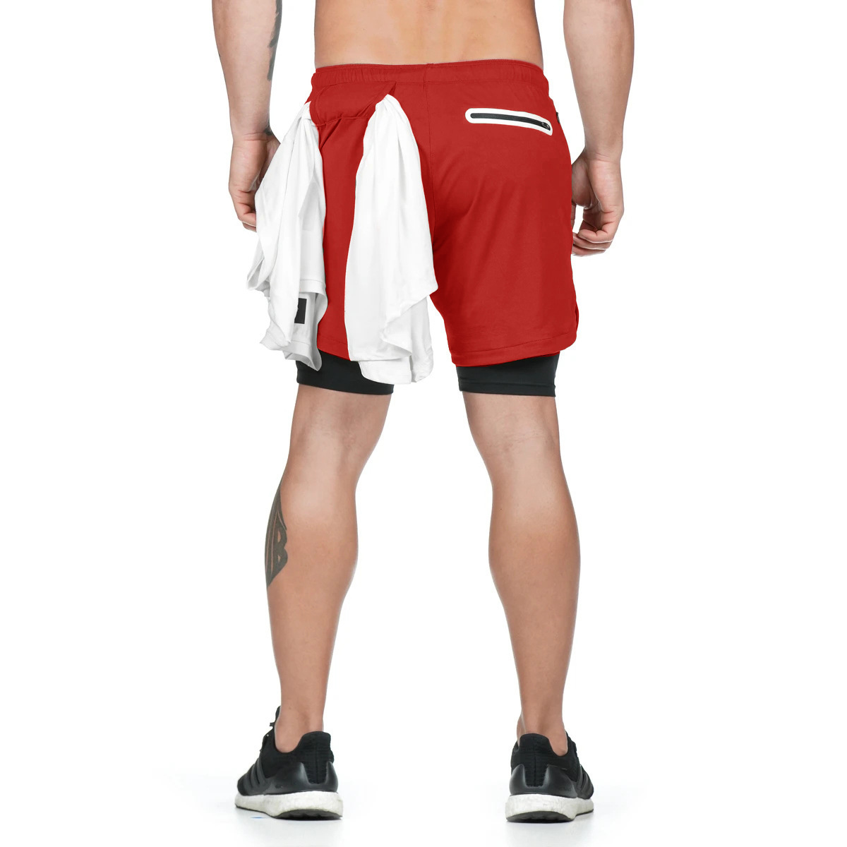 BOLTACTIVE™ DualFlex 2-in-1 Men’s Running Shorts – Quick Dry Workout Shorts
