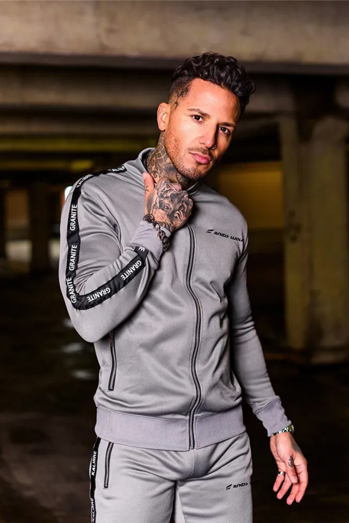 BOLTACTIVE™ ProMotion Tracksuit – Men’s Slim Fit Zip Jacket & Leggings Set