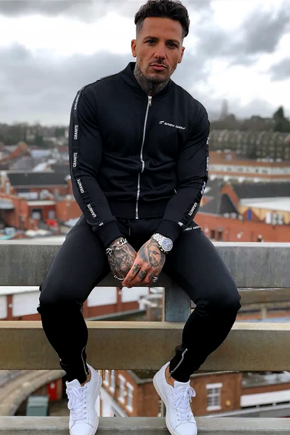 BOLTACTIVE™ ProMotion Tracksuit – Men’s Slim Fit Zip Jacket & Leggings Set