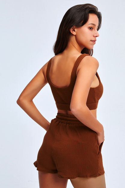 BOLTACTIVE™ FlowFit Yoga & Gym Two-Piece Set — Women’s Loose Short Sleeve & Shorts