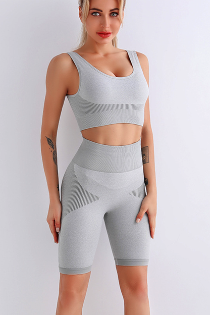 BOLTACTIVE™ FlexFit Sports Bra & Shorts Set – Women’s Workout Outfit