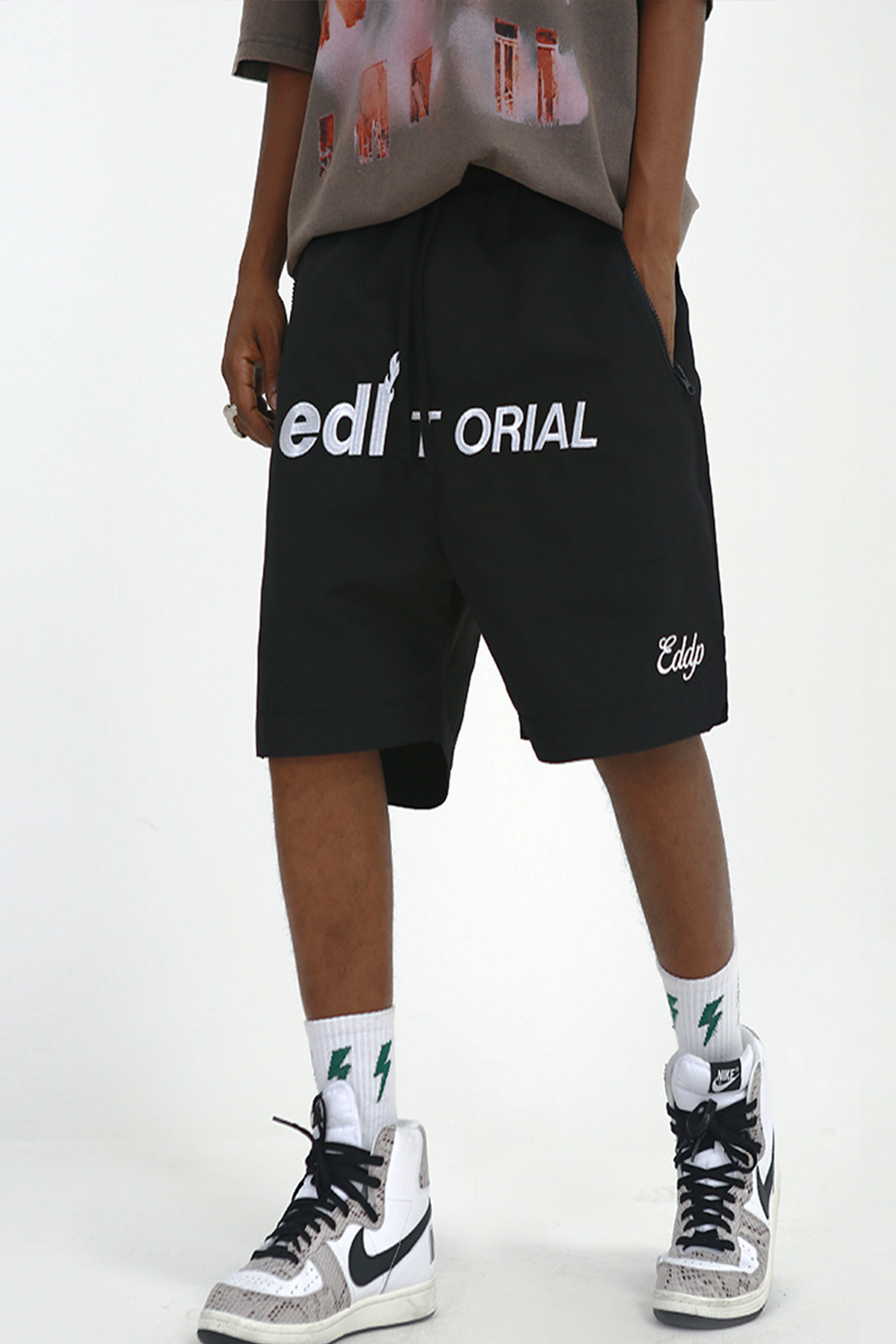 BOLTACTIVE™ StreetCourt Embroidered Basketball Shorts