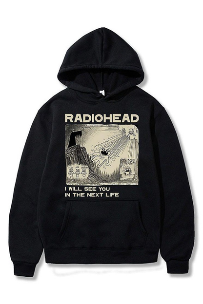 BOLTACTIVE™ RetroWave Radiohead Hoodie – Vintage Oversized Fit