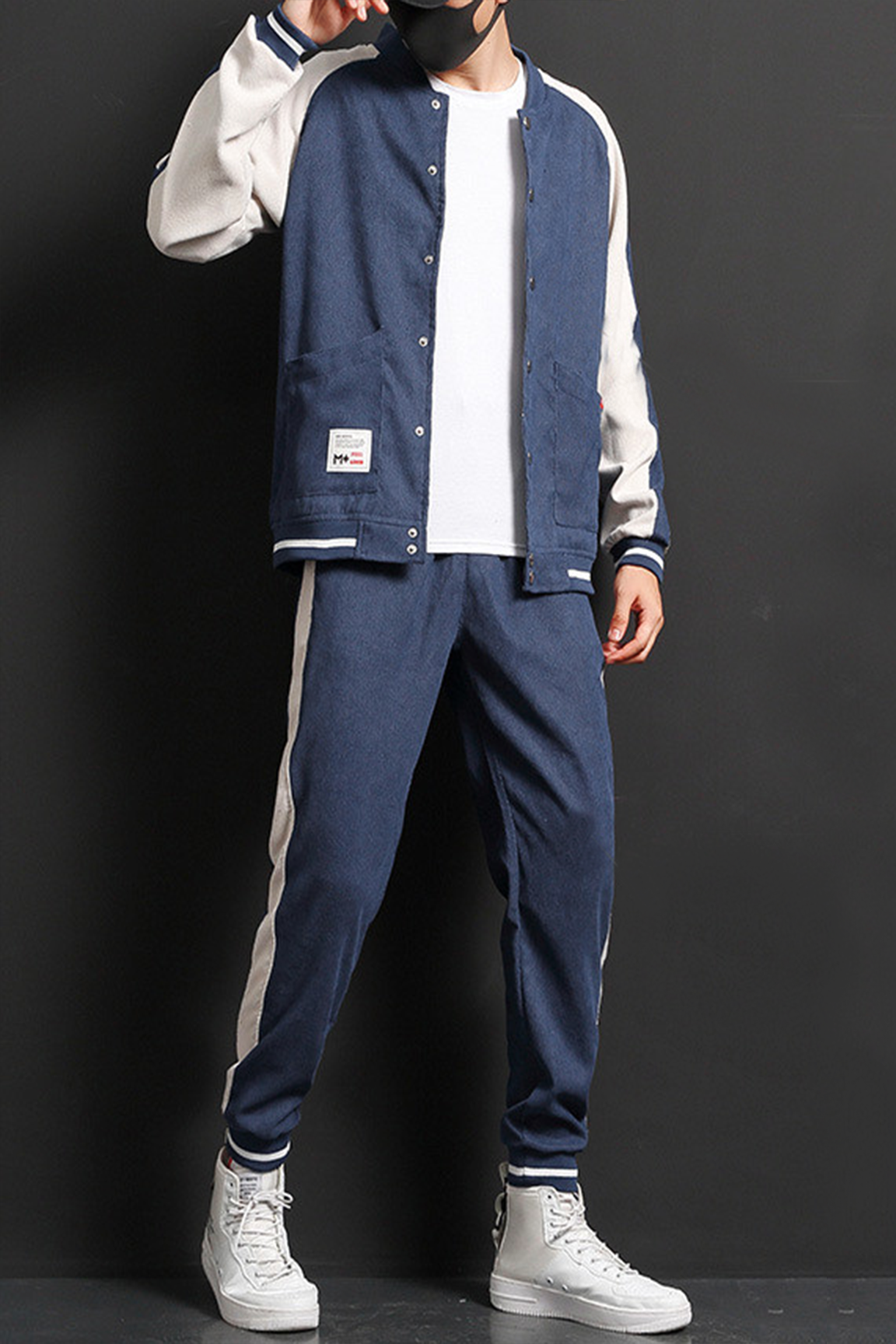 BOLTA™ Urban Corduroy Sweater Suit – Men’s Casual Sports Jacket & Pants Set