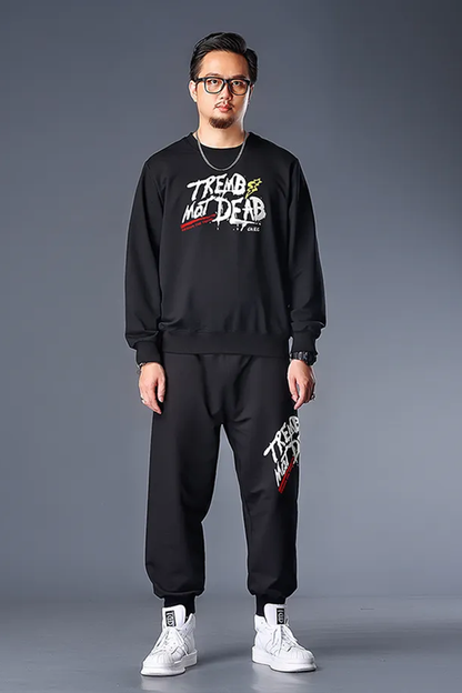 BOLTACTIVE™ MaxEase Printed Tracksuit – Plus Size Men’s Sweat Set