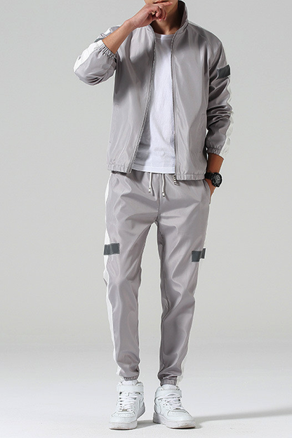 BOLTACTIVE™ NightRun Reflective Tracksuit — Men’s Streetwear Set