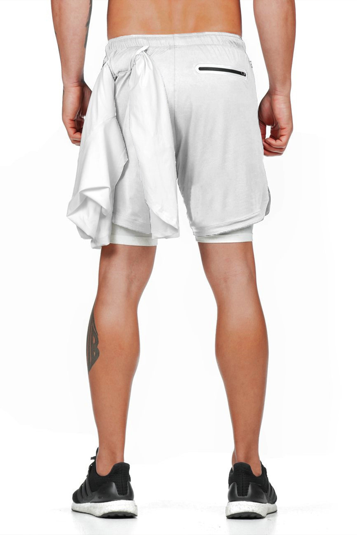 BOLTACTIVE™ DualFlex 2-in-1 Men’s Running Shorts – Quick Dry Workout Shorts