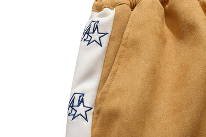 BOLTACTIVE™ StarFlex Embroidered Hip-Hop Shorts - Men’s Loose Trend Shorts