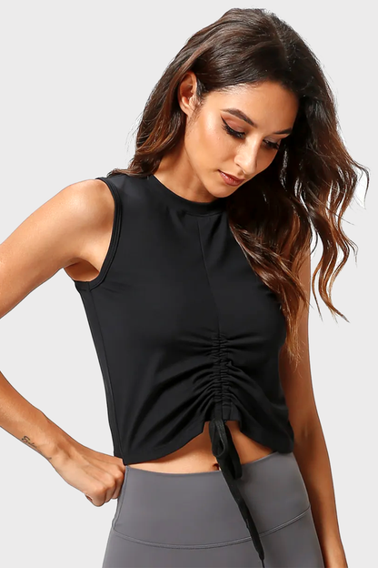 BOLTACTIVE™ CinchFit Lace Yoga Tank – Adjustable & Elegant