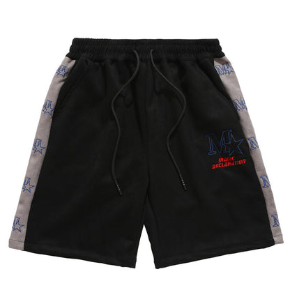 BOLTACTIVE™ StarFlex Embroidered Hip-Hop Shorts - Men’s Loose Trend Shorts