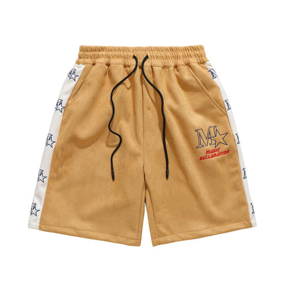 BOLTACTIVE™ StarFlex Embroidered Hip-Hop Shorts - Men’s Loose Trend Shorts