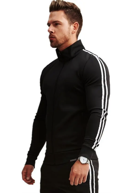 BOLTACTIVE™ StrideFlex Striped Tracksuit – Men’s Two-Piece Sport Set