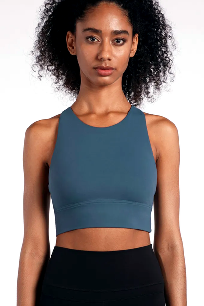 BOLTACTIVE™ HighRise Contour Bra – High-Neck Beauty Back Design